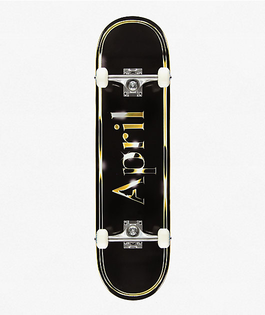 April OG Logo Golden 8.25 Skateboard Complete