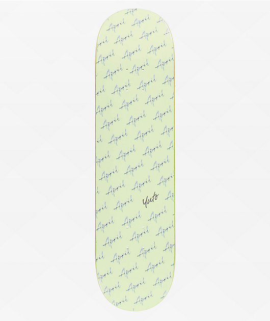 April Yuto Script Logo 8.25" Skateboard Deck