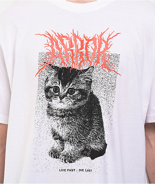 【AMBLER】 The events of a cat embroider shortsleeve T-shirt Ambler Paris T Shirt - Boston Terrier Dog Mom Embroidered