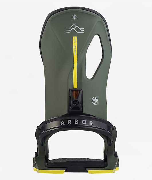 Arbor Moore Cypress Green Snowboard Bindings 2025
