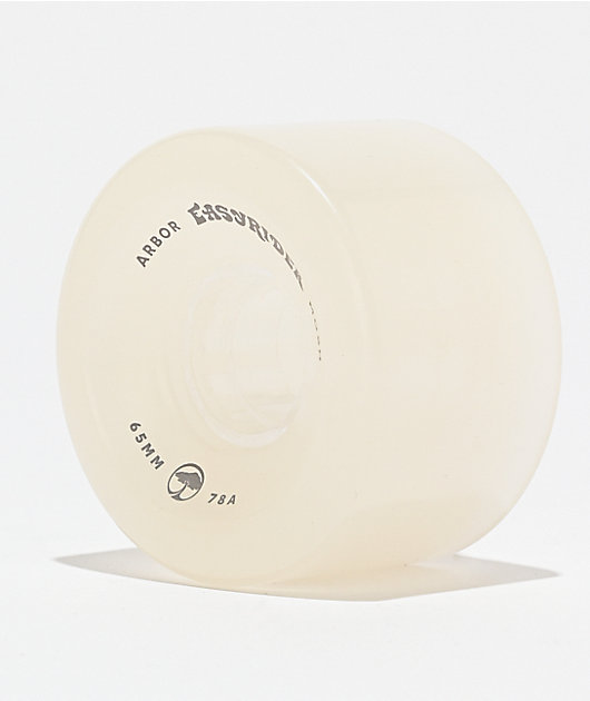 Arbor Mosh Easyrider 65mm 78a White Cruiser Skateboard Wheels