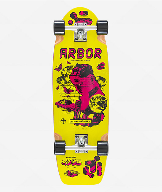 Arbor Venice Speedway Glitch 30.5" Cruiser Skateboard Complete