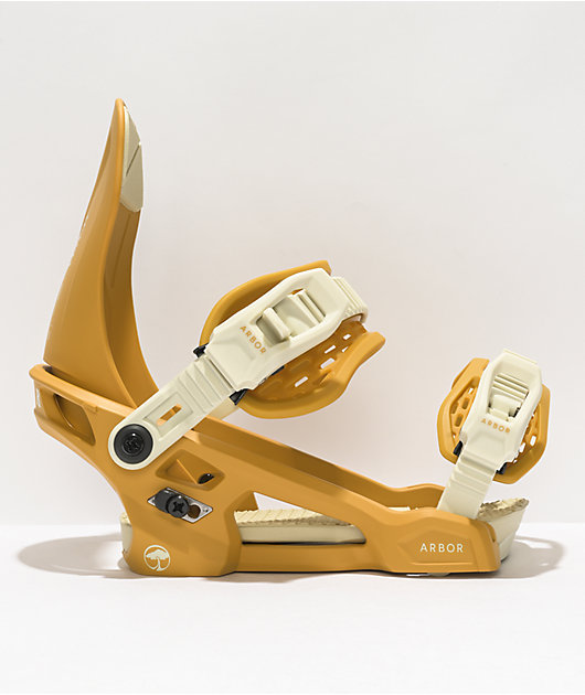 Arbor Women's Acacia Yellow Snowboard Bindings 2022