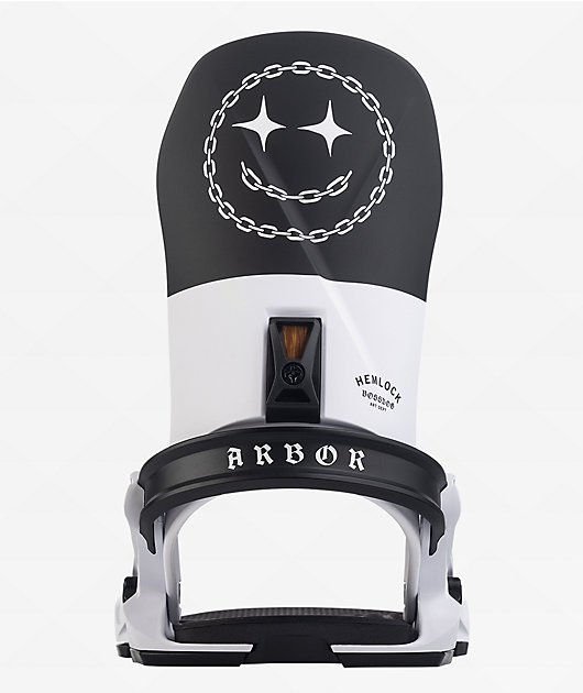 Arbor x Boss Dog Hemlock Black Snowboard Bindings 2025