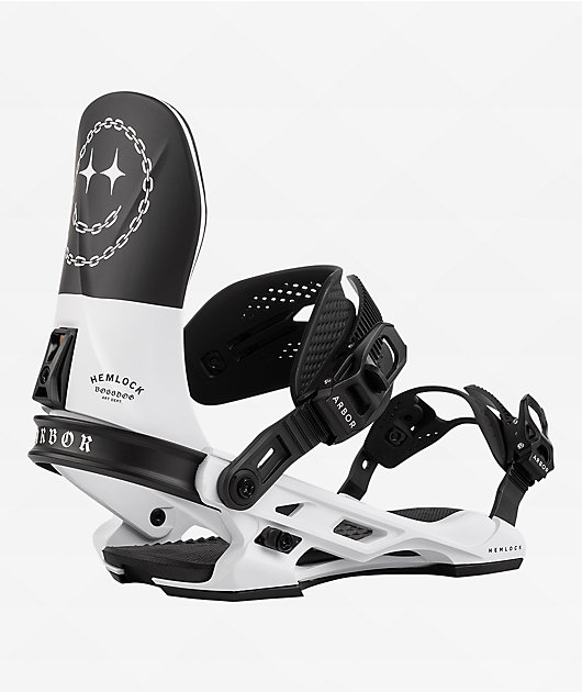 Arbor x Boss Dog Hemlock Black Snowboard Bindings 2025