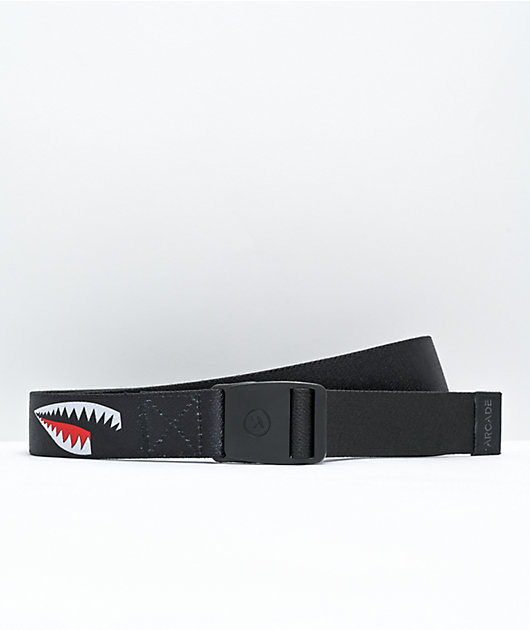 Arcade Zone Shark Mouth cinto con cierre negro