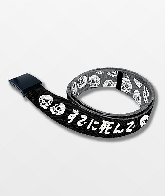 Artist Collective Already Dead Black Web Belt | Zumiez