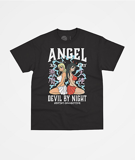 Artist Collective Angel & Devil Black T-Shirt