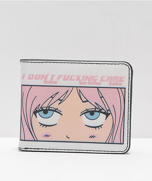 Artist Collective Don't Care White Bifold Wallet