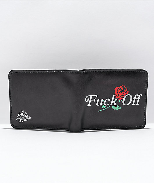 Artist Collective Fuck Off Black Bifold Wallet