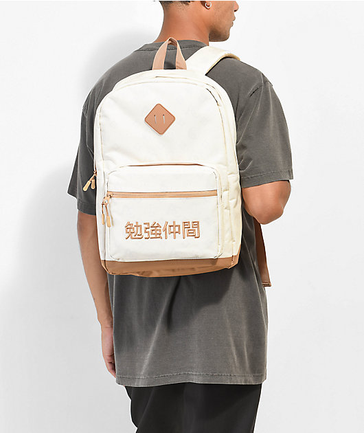 Artist Collective Fuck Off Kanji Cream Backpack