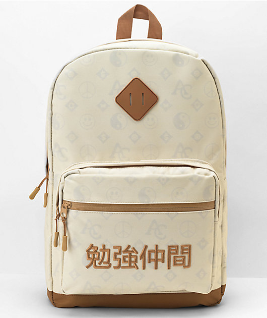 Artist Collective Fuck Off Kanji Cream Backpack