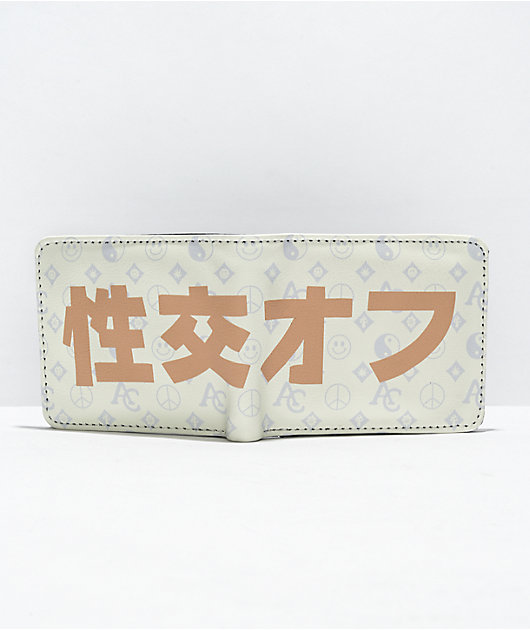 Artist Collective Fuck Off Kanji Off-White Bifold Wallet