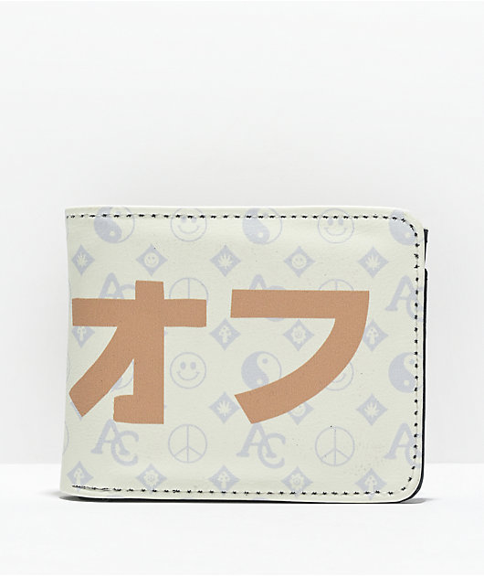 Artist Collective Fuck Off Kanji Off-White Bifold Wallet