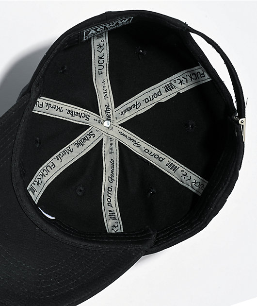 Artist Collective Fuck. Black Strapback Hat