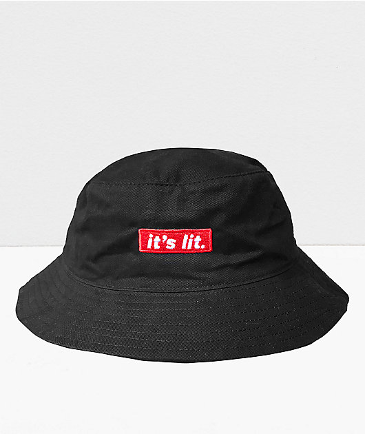 Artist Collective Its Lit Black Bucket Hat