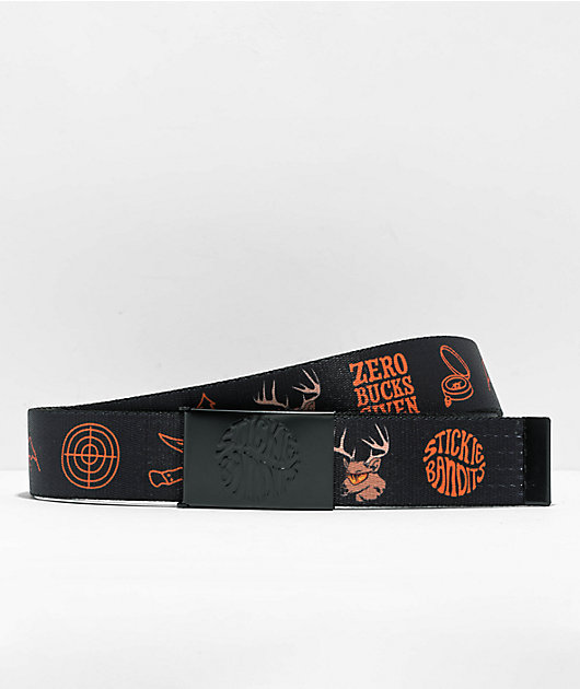 Artist Collective No Bucks Reversible Black & Camo Web Belt
