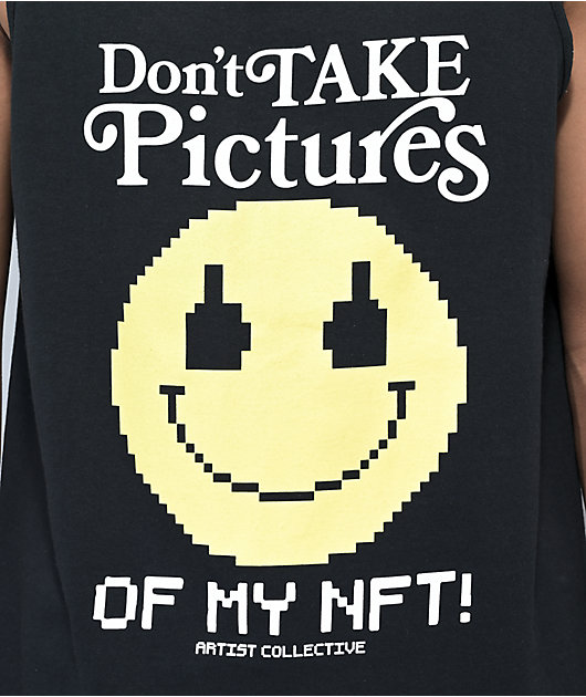 Artist Collective No Pictures Please Black Tank Top