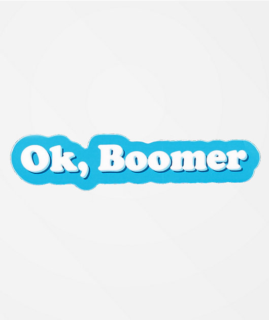 Artist Collective Ok Boomer Bubble Blue Sticker