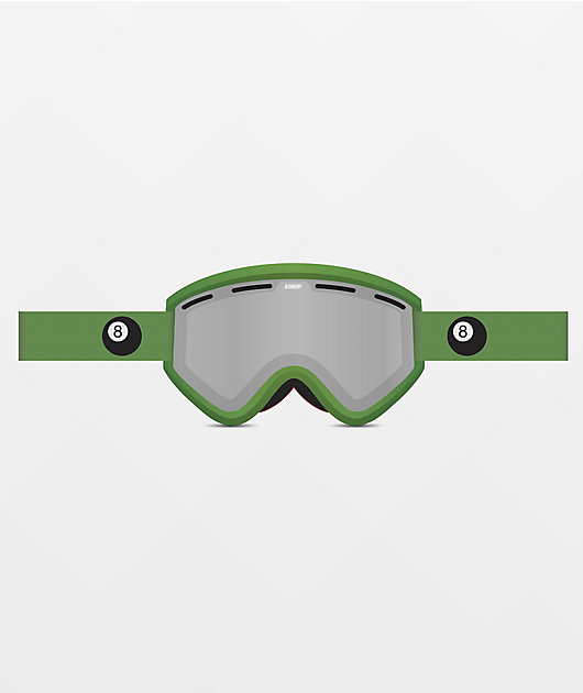 Ashbury Blackbird Eight Ball Green Snowboard Goggles | Zumiez