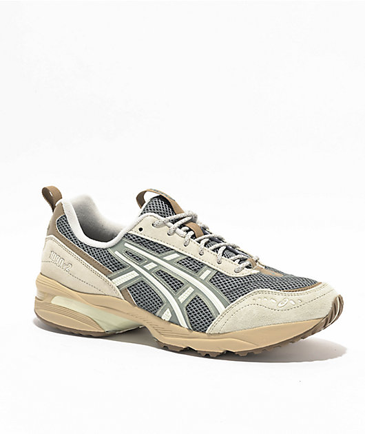 Asics Gel-1090 V2 Dark Pewter & White Sage Shoes | Zumiez