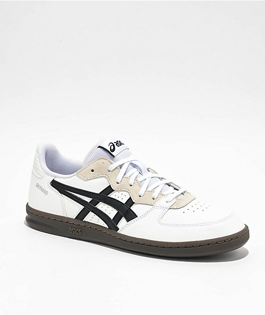 asics black white