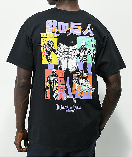 Shirt attack on titan on sale