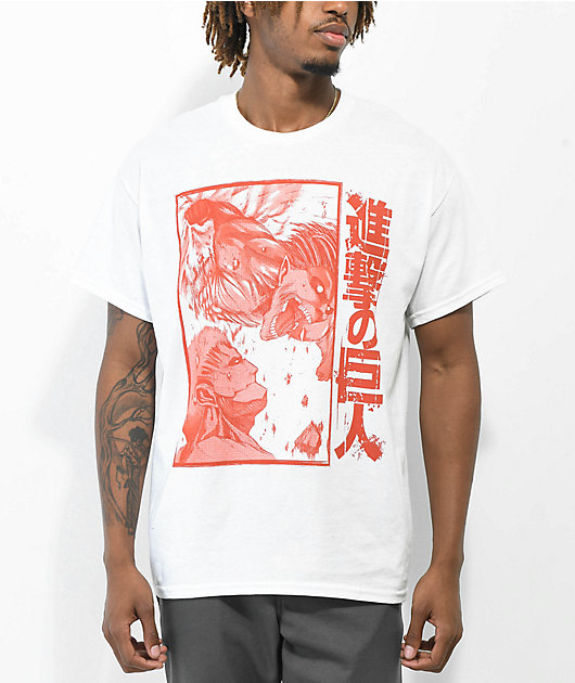 Attack On Titan Eren Armor White T-Shirt