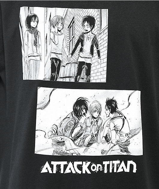 Attack On Titan Eren Black T-Shirt