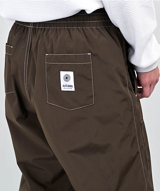 Monet Cozay Brown Micro Fleece Cargo Pants