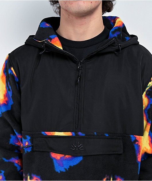 Autumn Horizon Doppler Half Zip Sherpa Hoodie | Zumiez