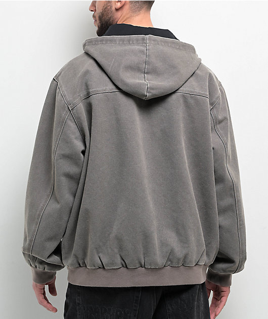 Autumn Labor Black Pigment Wash Canvas Jacket | Zumiez