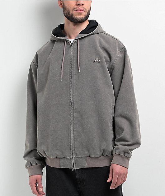Autumn Labor Black Pigment Wash Canvas Jacket | Zumiez