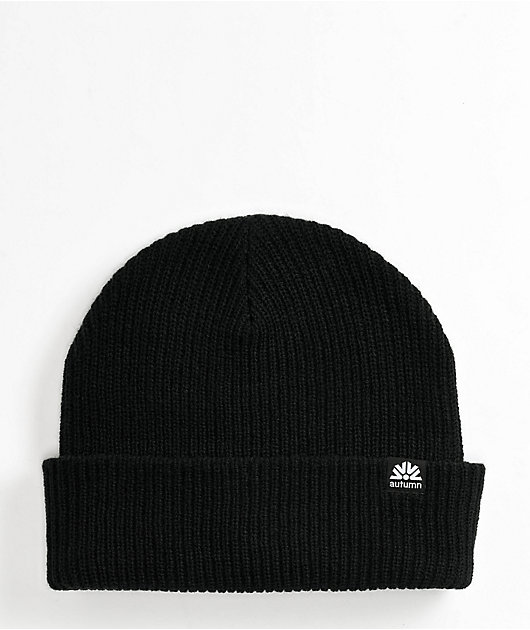 Autumn Simple Black Beanie