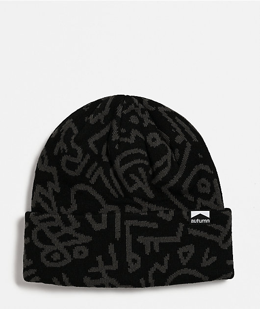 Autumn Soul Camo Black Beanie | Zumiez