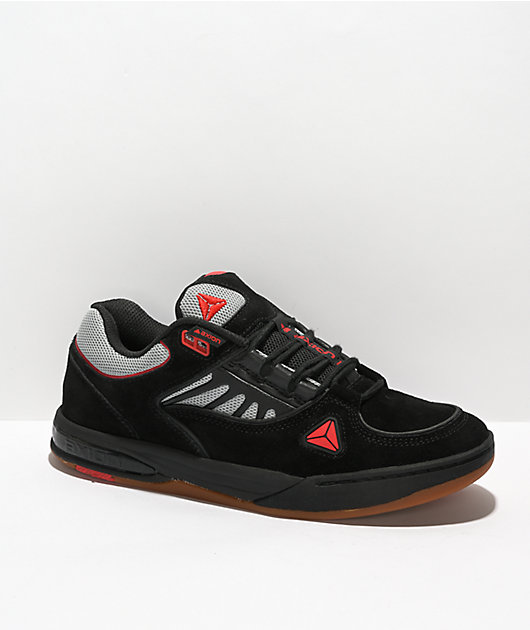 Axion Complex Low Black, Grey & Red Skate Shoes