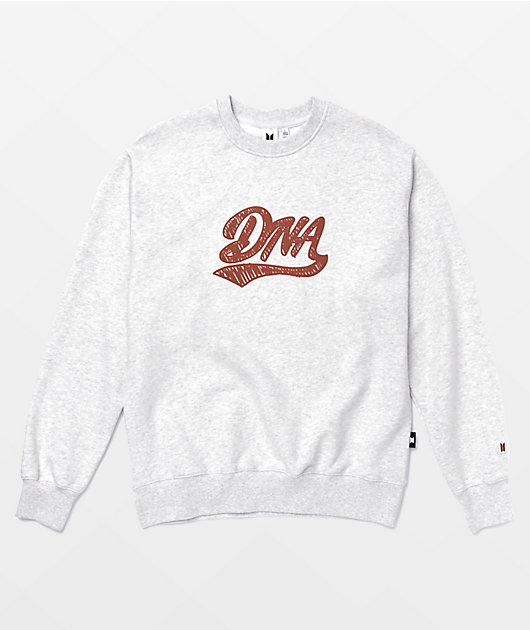 BTS Varsity DNA Grey Crew Neck Sweatshirt