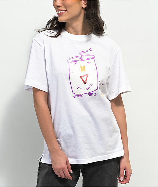 BTS x McDonald's Saucy Jin Saucy White T-Shirt | Zumiez