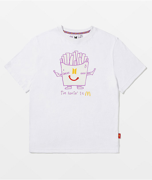 BTS x McDonald's j-hope Saucy White T-Shirt | Zumiez