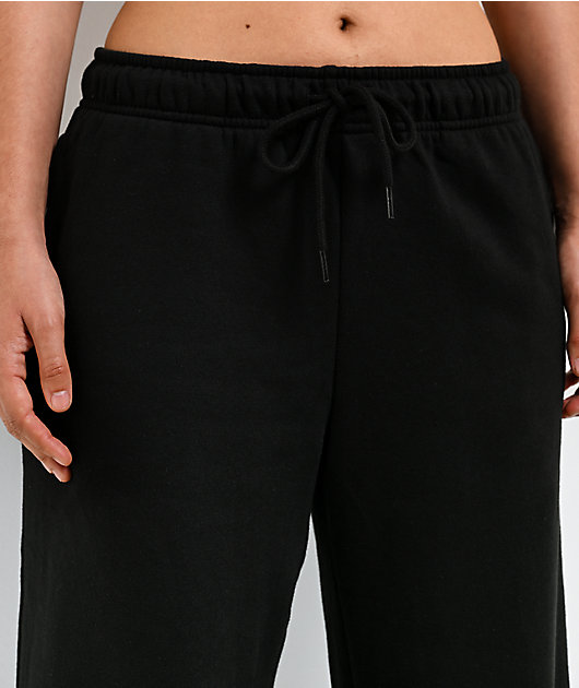 Baby Phat Old English Script Black Wide Leg Sweatpants