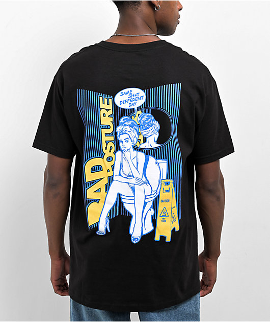 Bad Posture Give Me Space Black T-Shirt