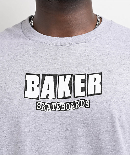 Baker Brand Logo Heather Grey T-Shirt
