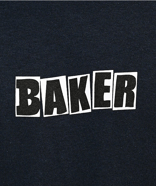 Baker Brand Logo Navy Long Sleeve T-Shirt