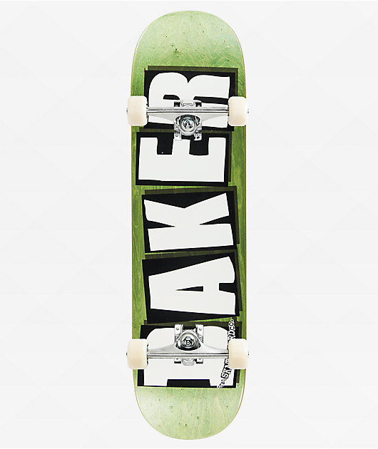 Baker Brand Logo Veneers 8.5" Assembled Skateboard Complete