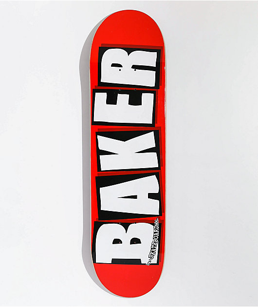 Baker Brand Logo White 8.25" Skateboard Deck