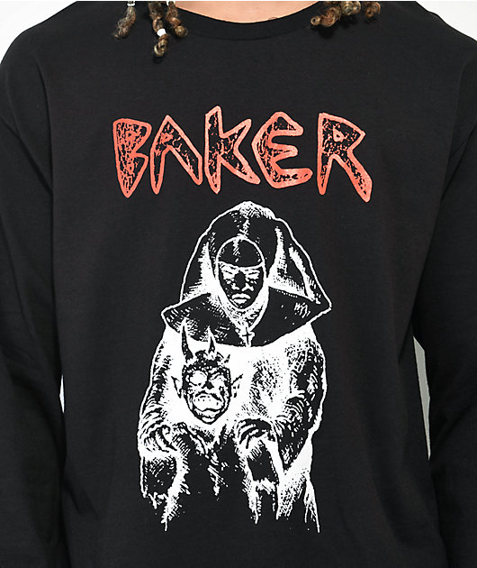 Baker Nun camiseta negra de manga larga