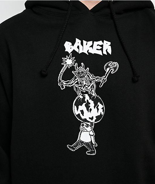 Baker World Crusher Black Hoodie