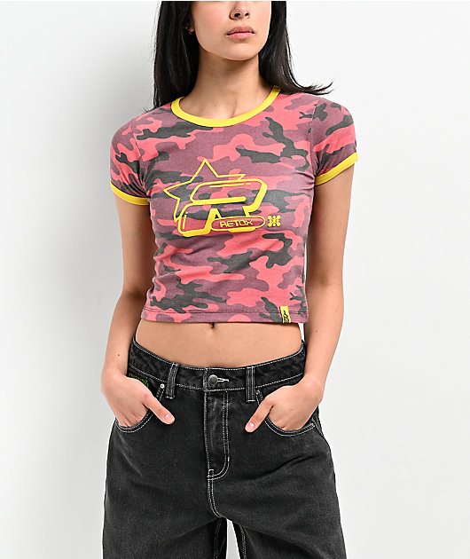 Basic Pleasure Mode Strawberry Camo Red T-Shirt