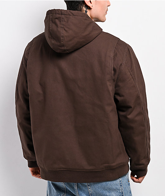 Bass Creek Outfitters Quilted Brown Canvas Jacket