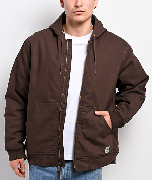 Bass Creek Outfitters Quilted Brown Canvas Jacket